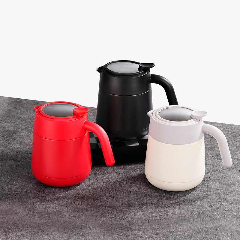 Stainless Steel Vacuum Insulated Coffee Pot with Press Button
